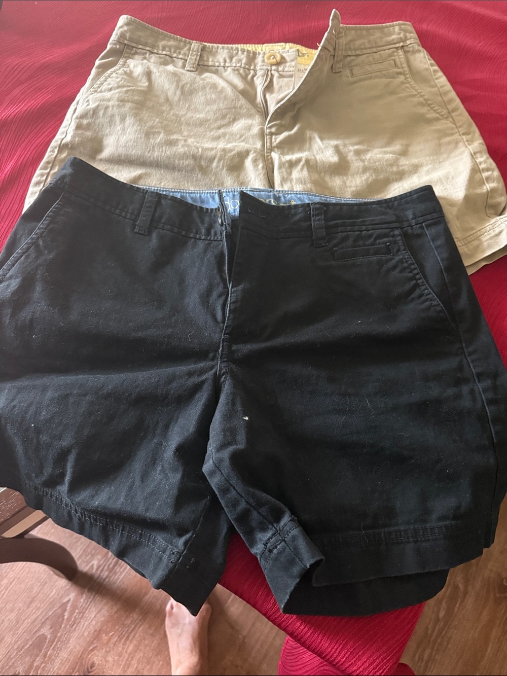 Dockers Black and Khaki Shorts